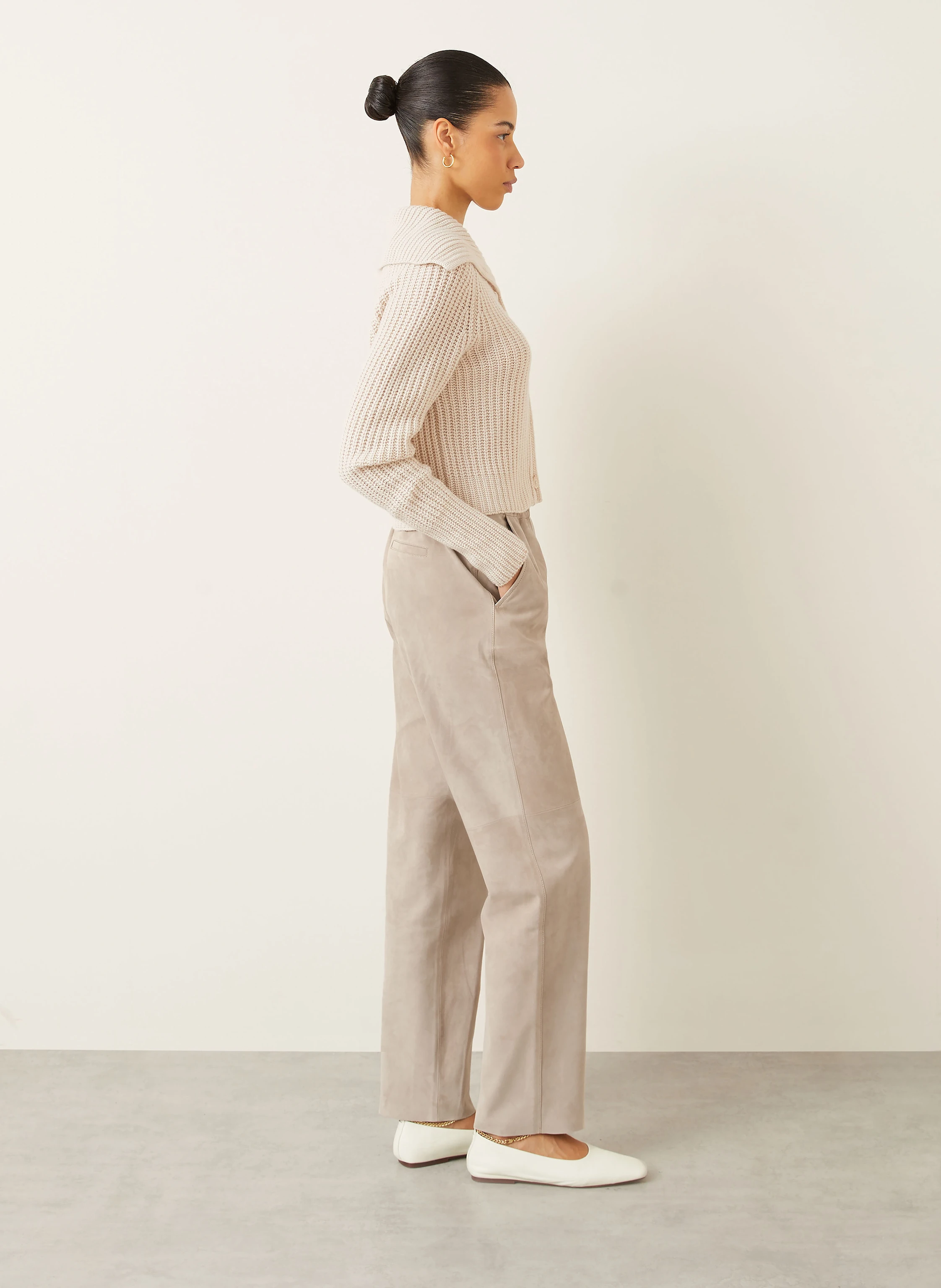 IRIS von ARNIM Lederhose SIAH