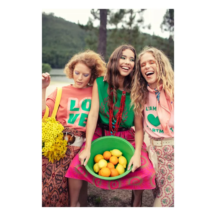 Sisters Department Sweat Sans Manches Charlotte Coton Bio | Rose