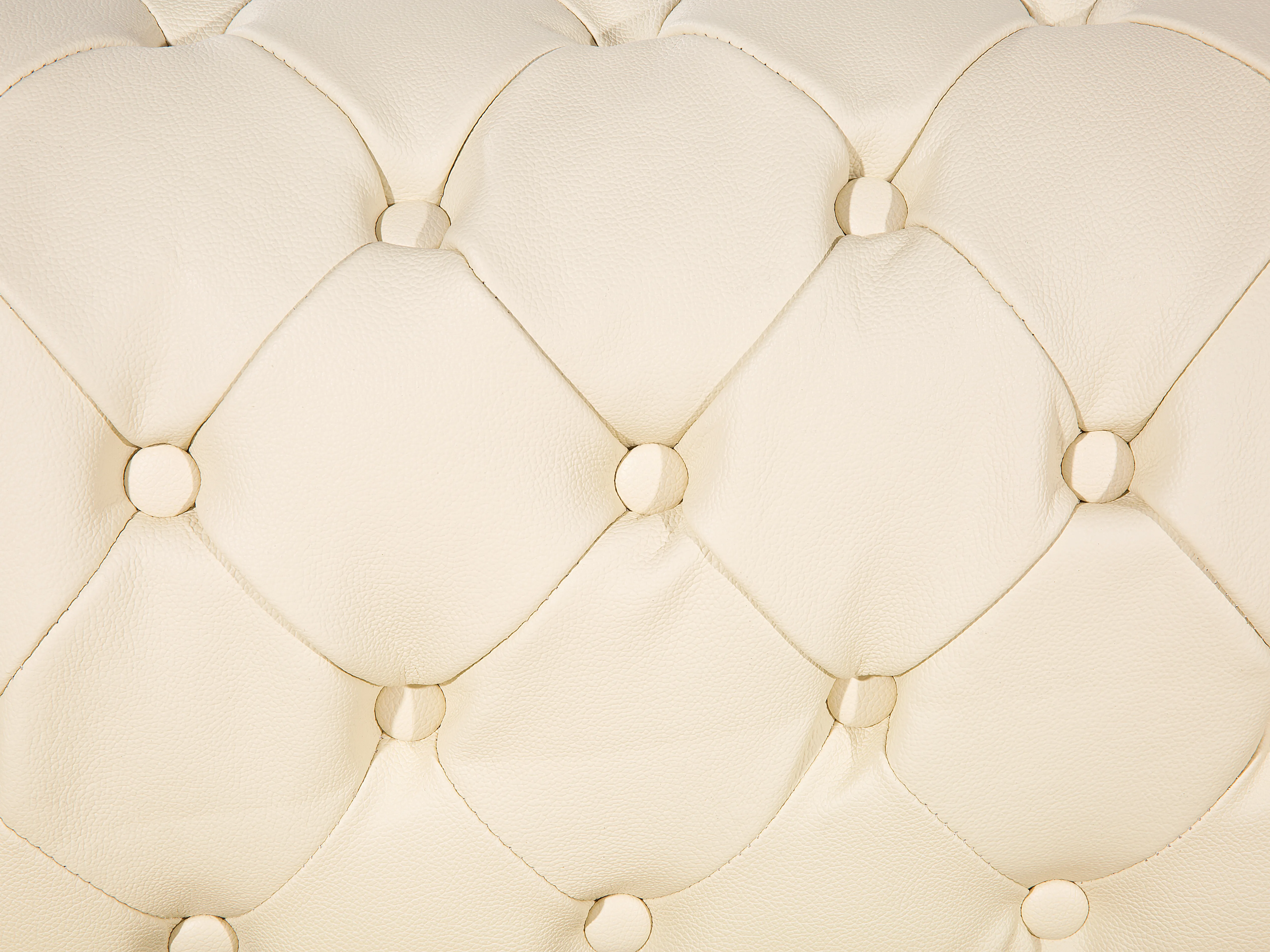 Bankenset 4-zits CHESTERFIELD Leer Lichtbeige