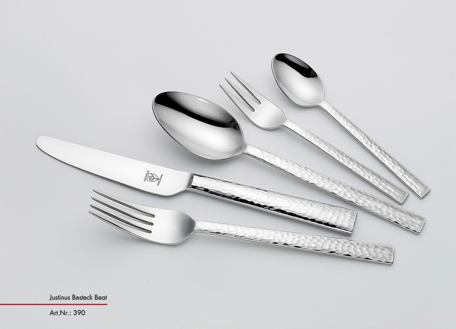 JUSTINUS Besteck-Set BEAT 60-teilig Edelstahl