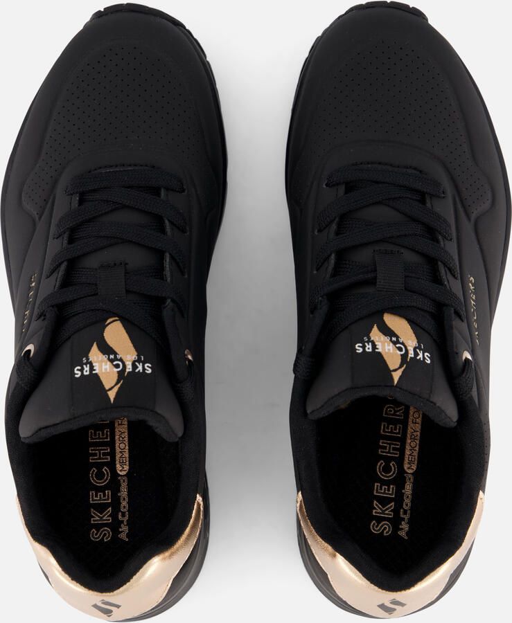 Skechers Sneakers UNO GOLDEN AIR Vrijetijdsschoen lage schoen veterschoen met metallic inzet