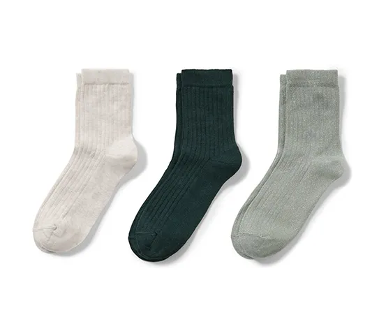 3 Paar Rippsocken