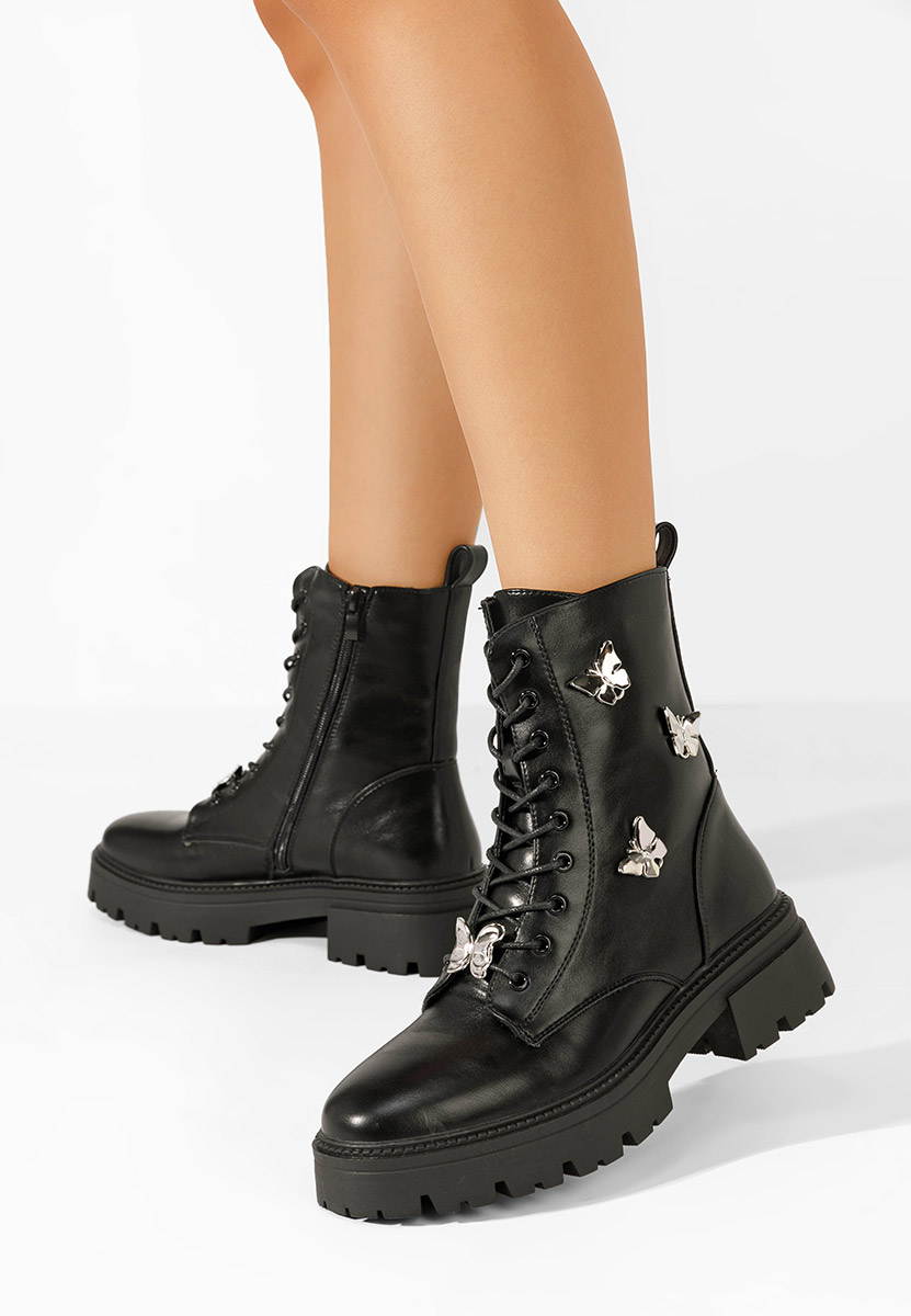 Bottines rangers femme noirs Latisa