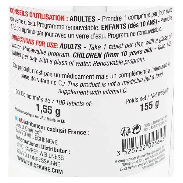 Eric Favre Bem-estar Vitamina C 1000mg 100 comprimidos