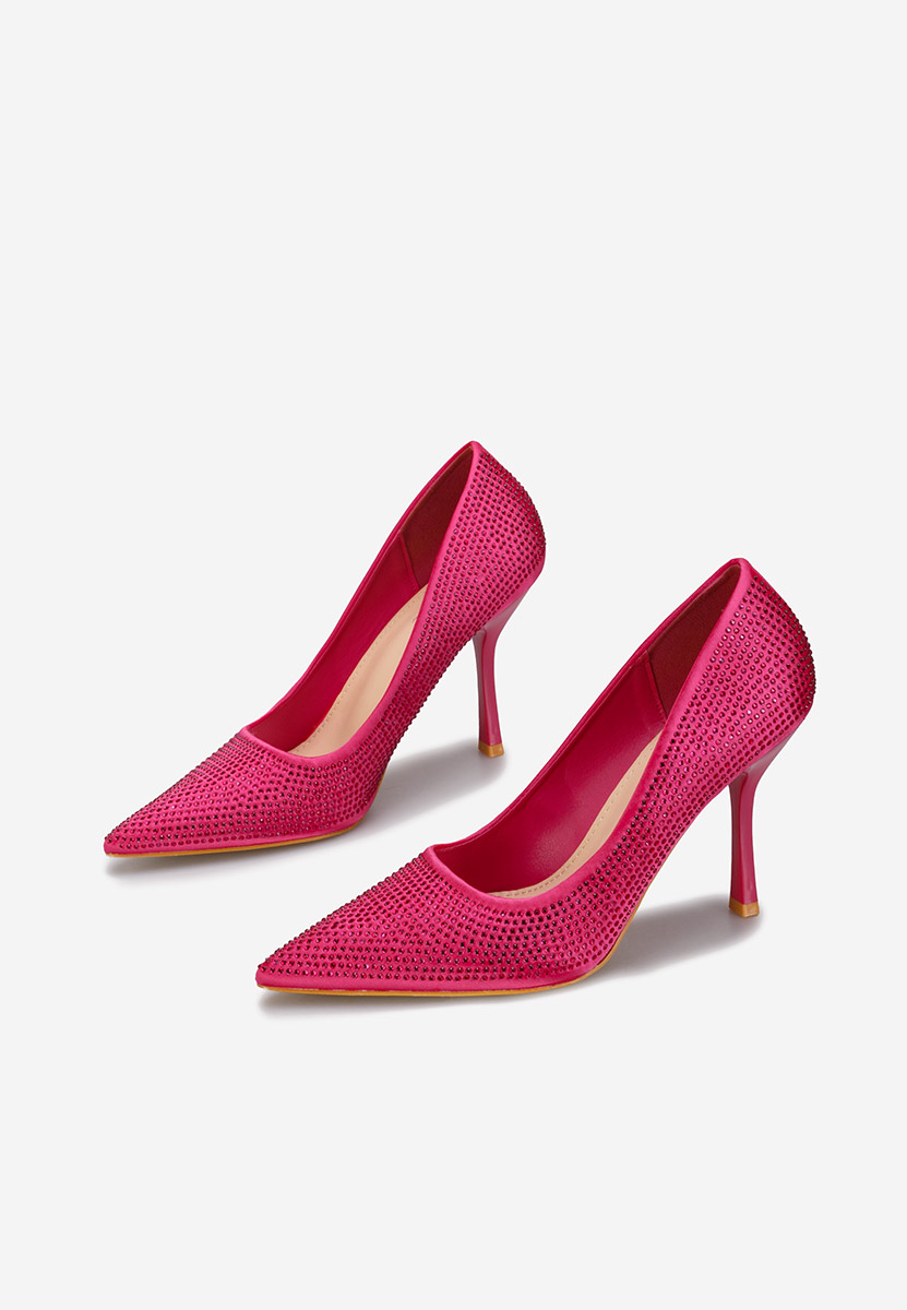 Chaussures à talon aiguille fuchsia Elina