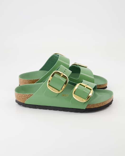 Birkenstock Arizona Big Buckle Pantoletten in Grün