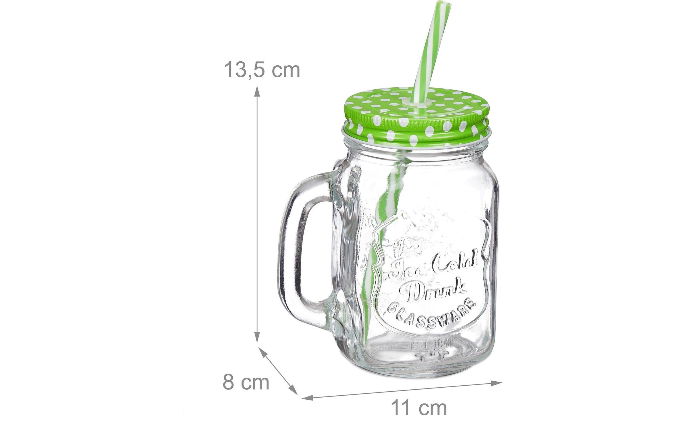 relaxdays Glas »Summer 500 ml, 12 Stück«