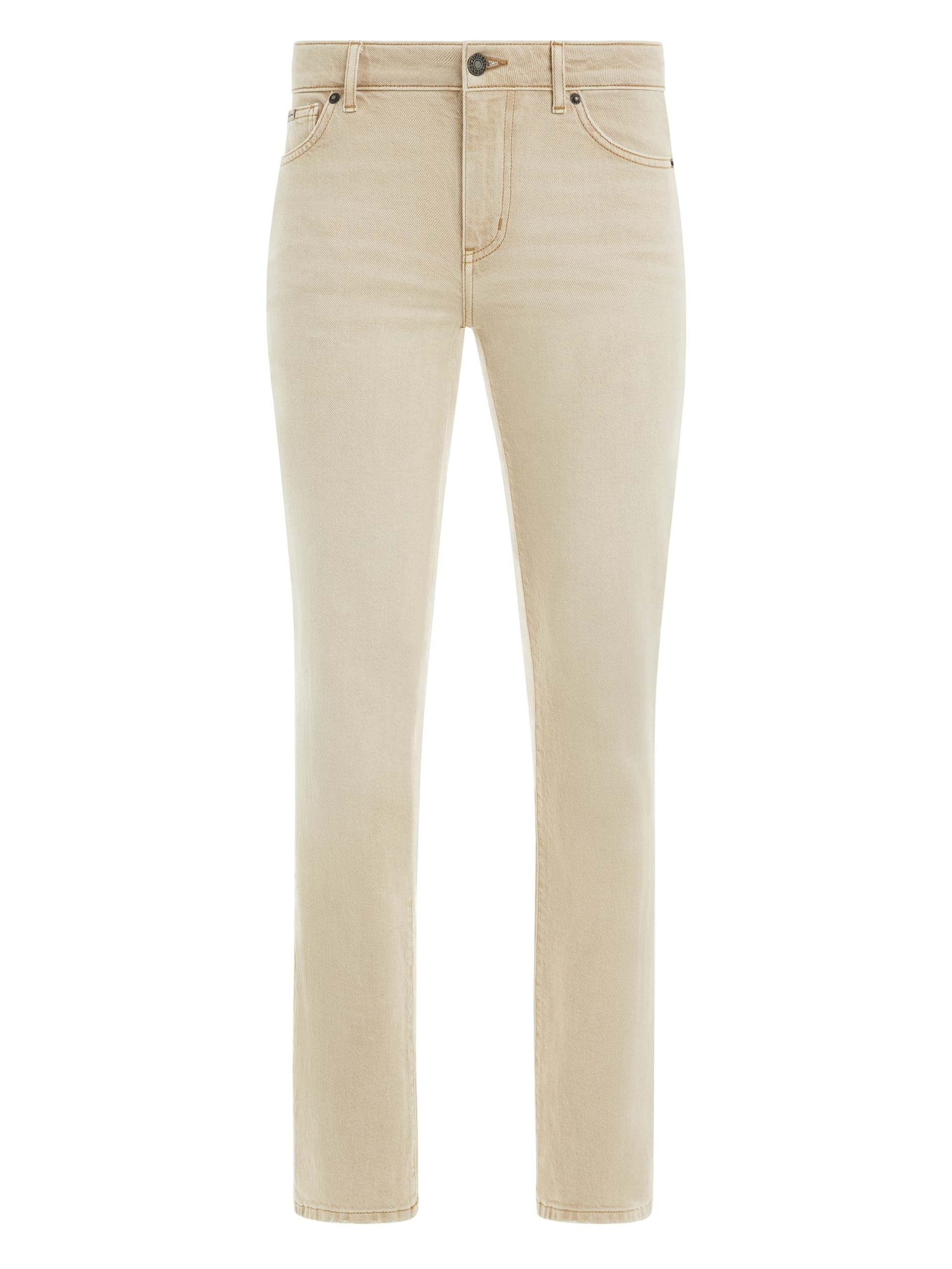 Calça jeans reta de cintura média G08