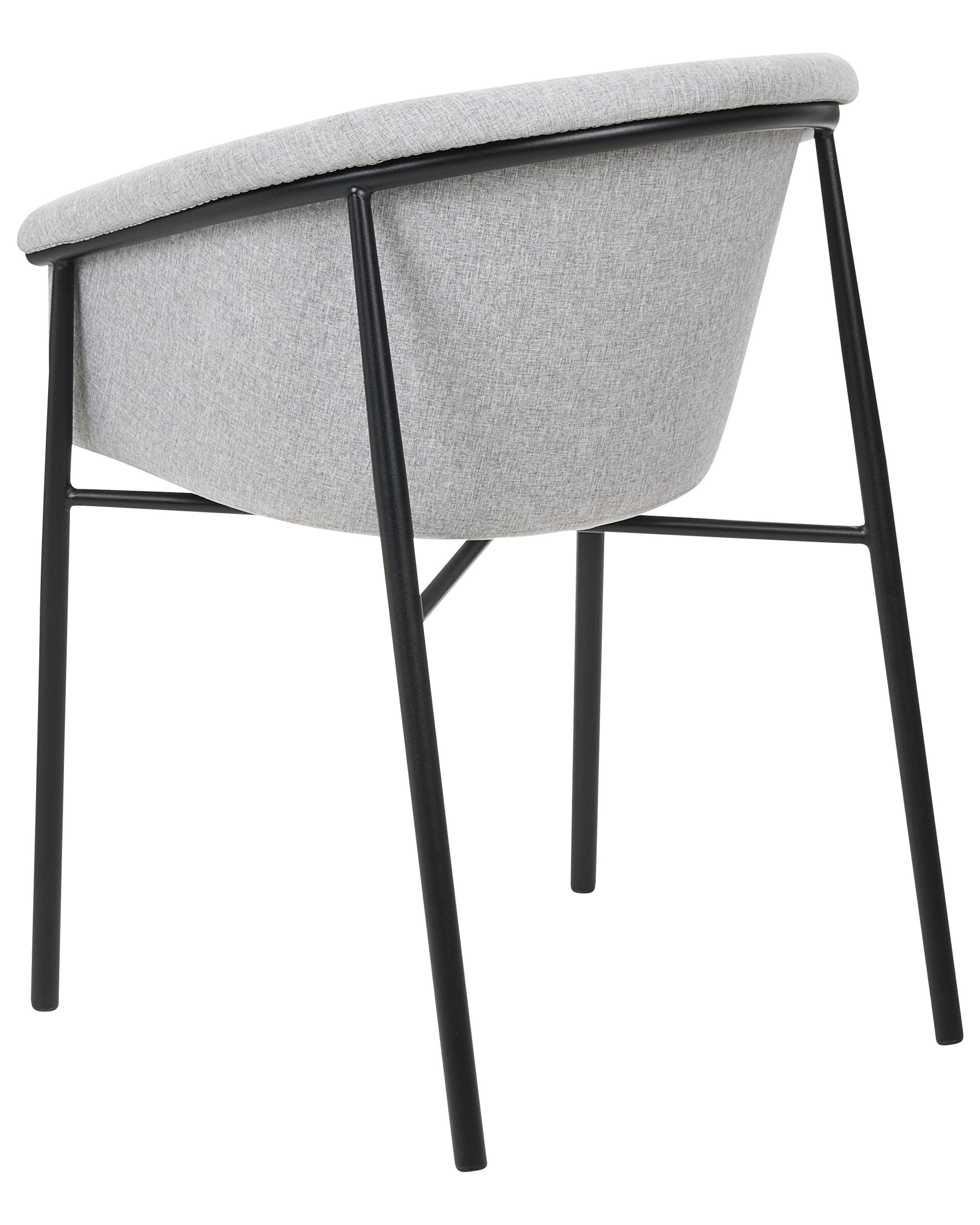 Set van 2 eetkamerstoelen AMES Lichtgrijs