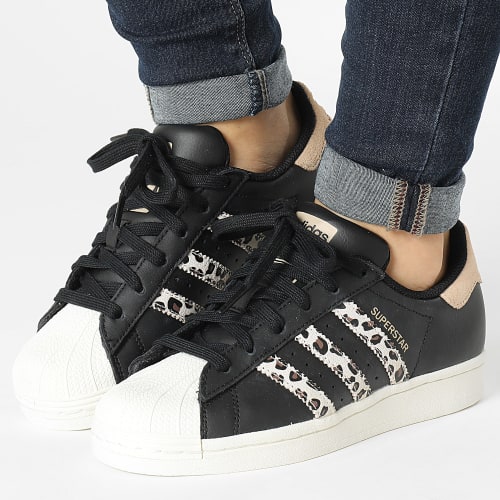 Baskets Femme Superstar IF7616 Core Black Off White Magic Beige