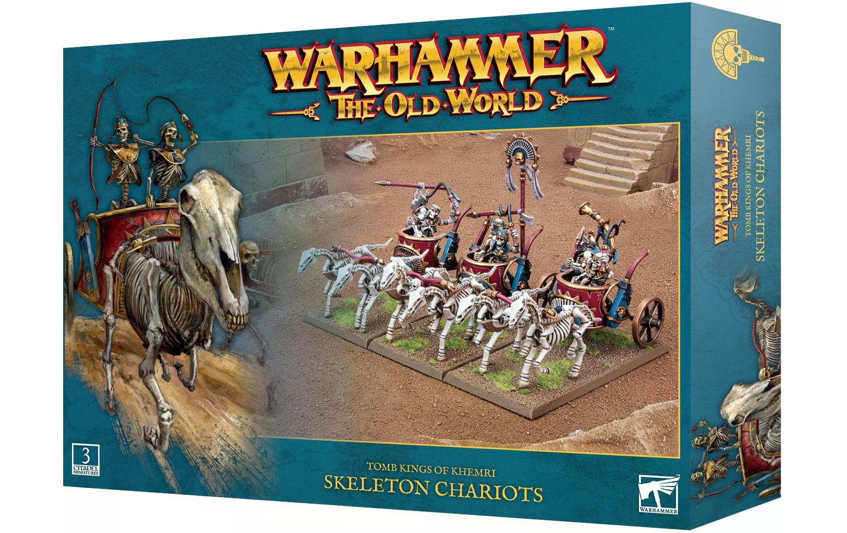 Figurenset Warhammer The old World Khemri Skeleton ChariotsWarhammer The old World Miniaturen: Tomb Kings of Khemri Skeleton Chariots