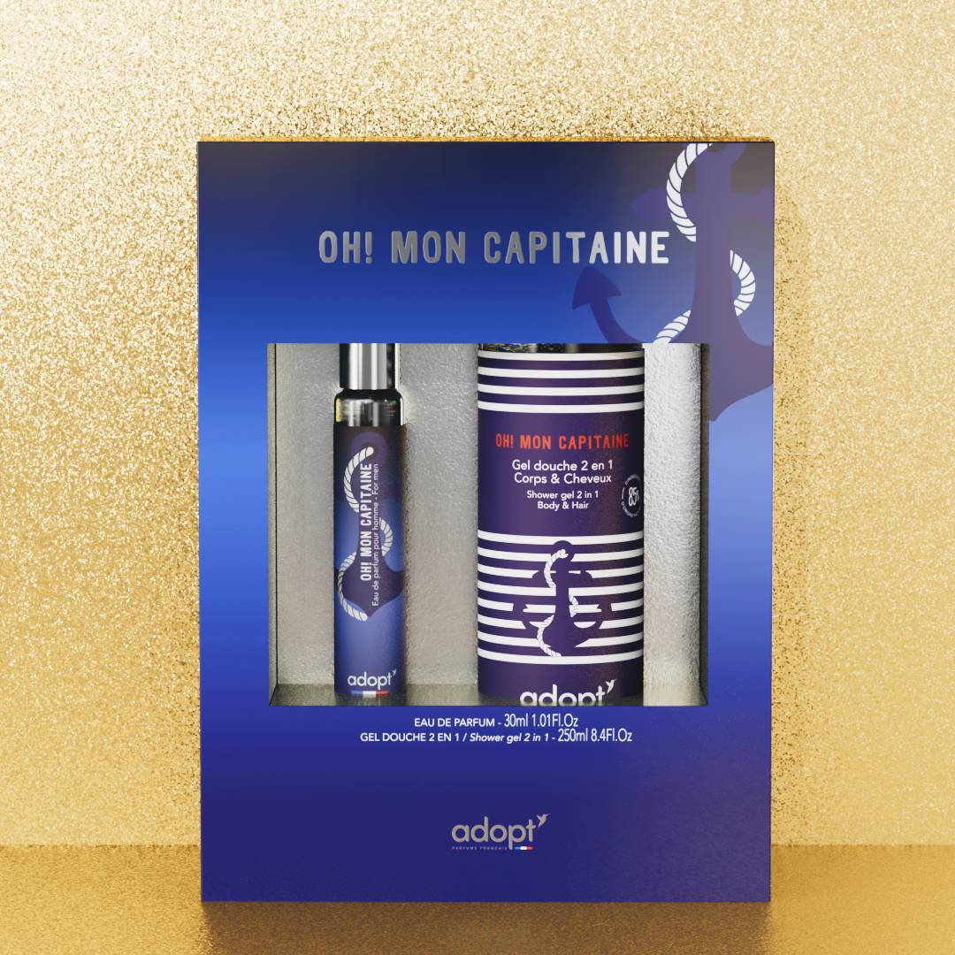 Oh mon capitaine - Coffret eau de parfum 30 ml + gel douche 250 ml