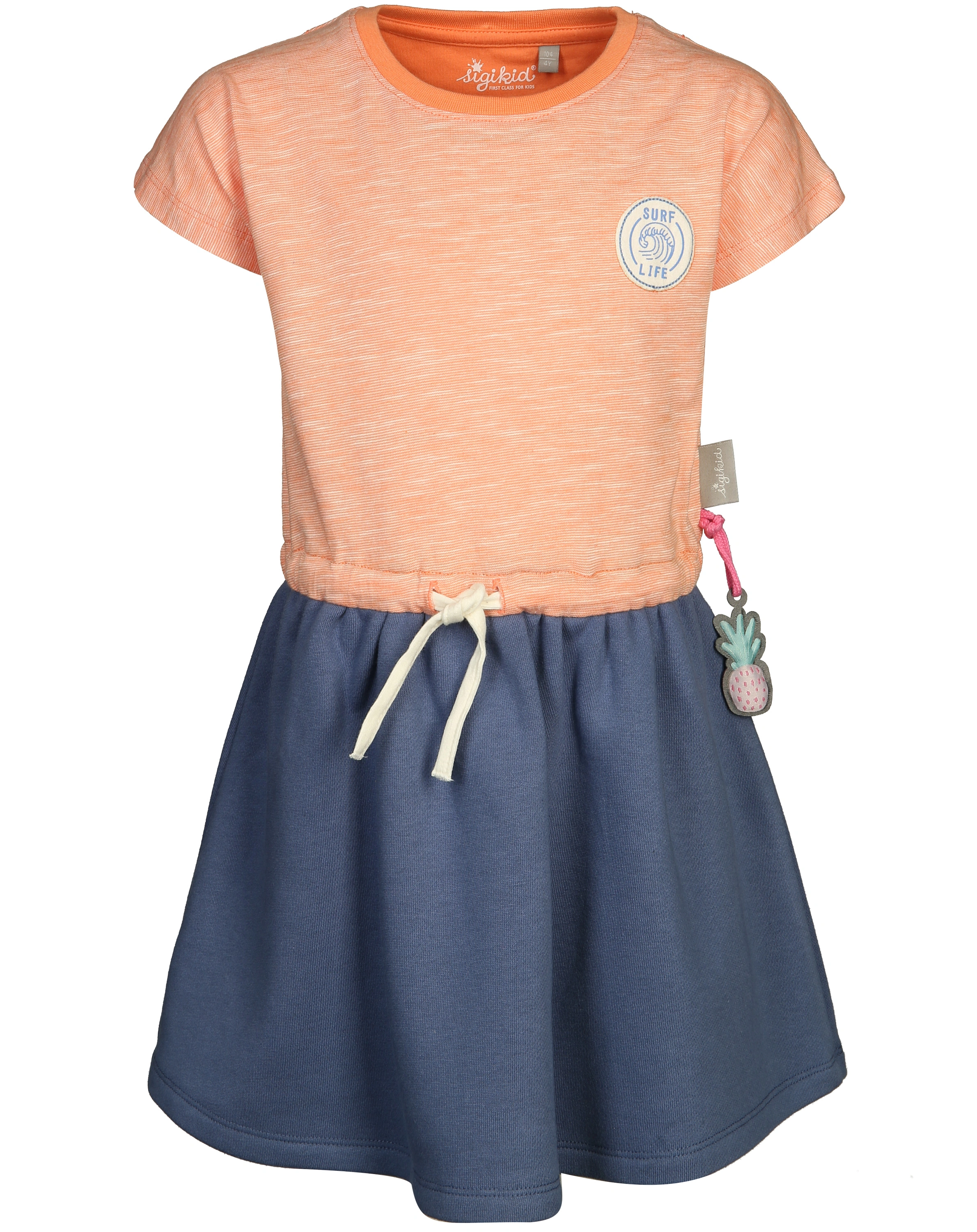 Kurzarm-Kleid SURF orange