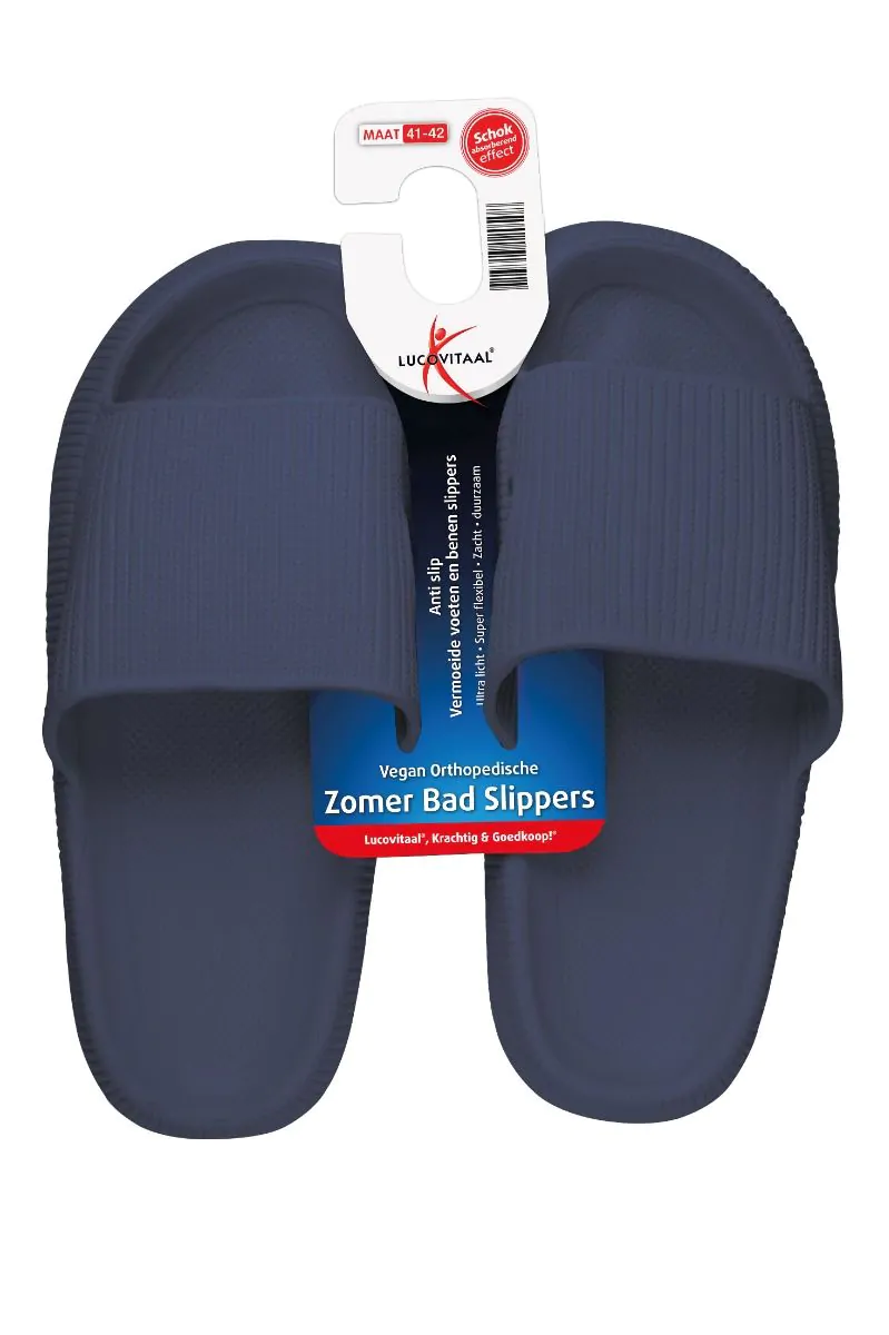 Orthopedische Zomer Badslippers (Donker blauw)
