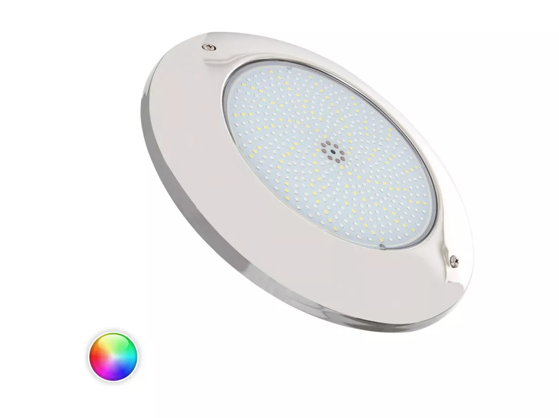 Spot LED Piscine en Saillie Inox RGBW Submersible 12V DC IP68 35W Non RGBW