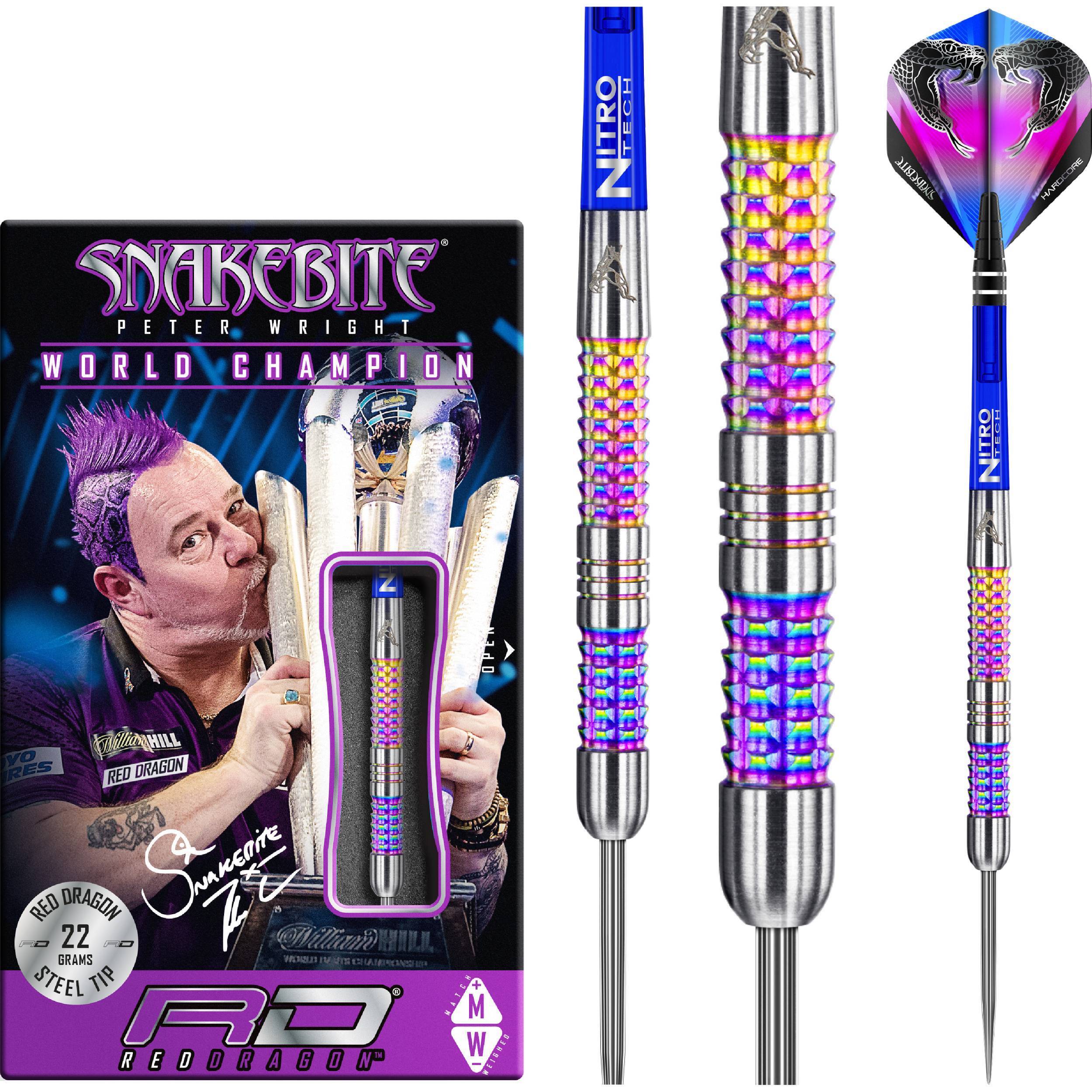 Red Dragon - Peter Wright - Mamba Rainbow - Steeldart