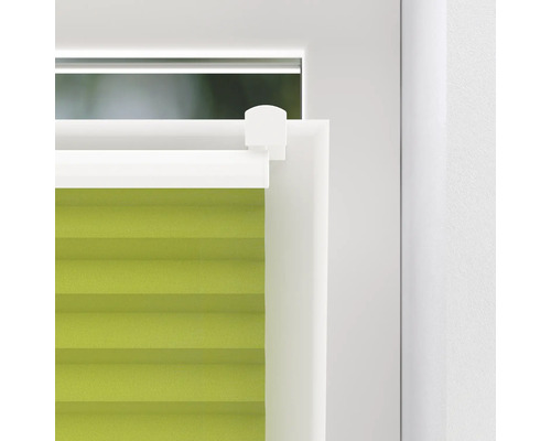 Soluna plisségordijn met zijspan, groen, 40x130 cm