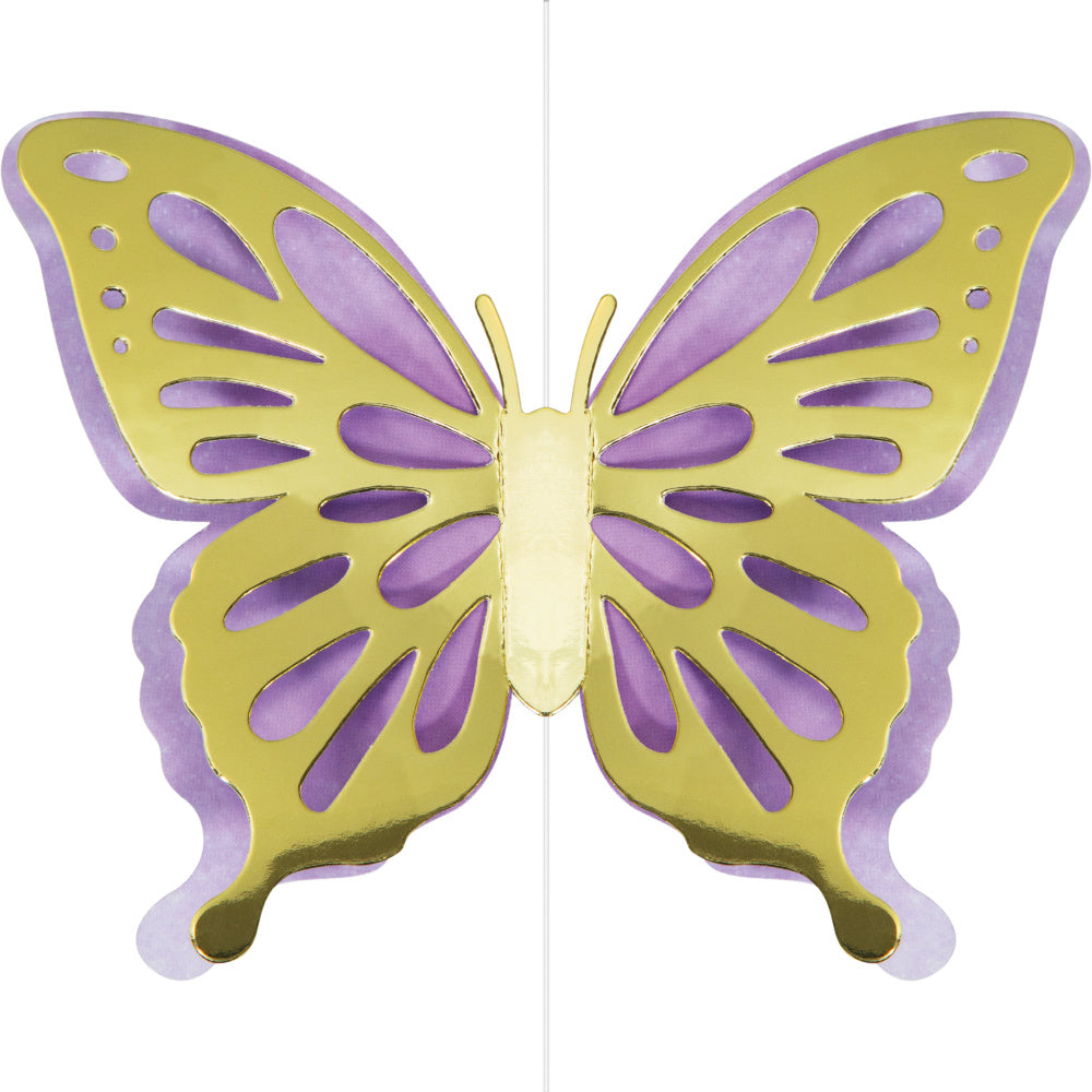 Vlinder Hangdecoratie 18cm 3st