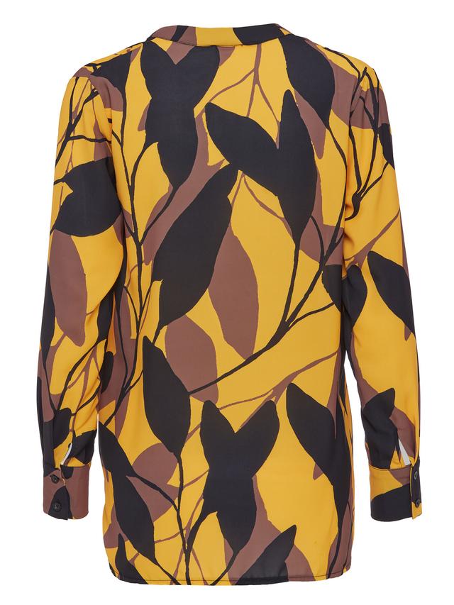 Bluse im Herbstdruck