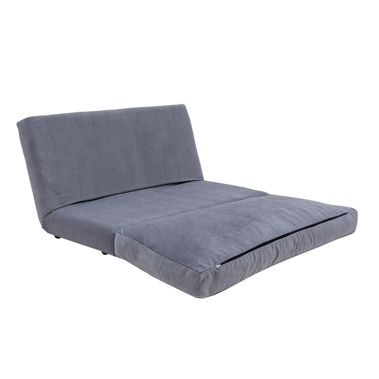 Homitis Banquette Convertible 2 places Taida grise - 120x68x26 cm