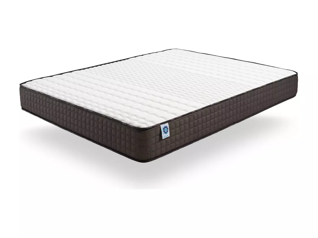 Naturalex - Matelas Titanium 160x200 cm - Mousse à mémoire de forme HR - Soutien Blue Latex - Très Épais 24 cm, 7 Zones, Antibactérien - Réversible été, hiver