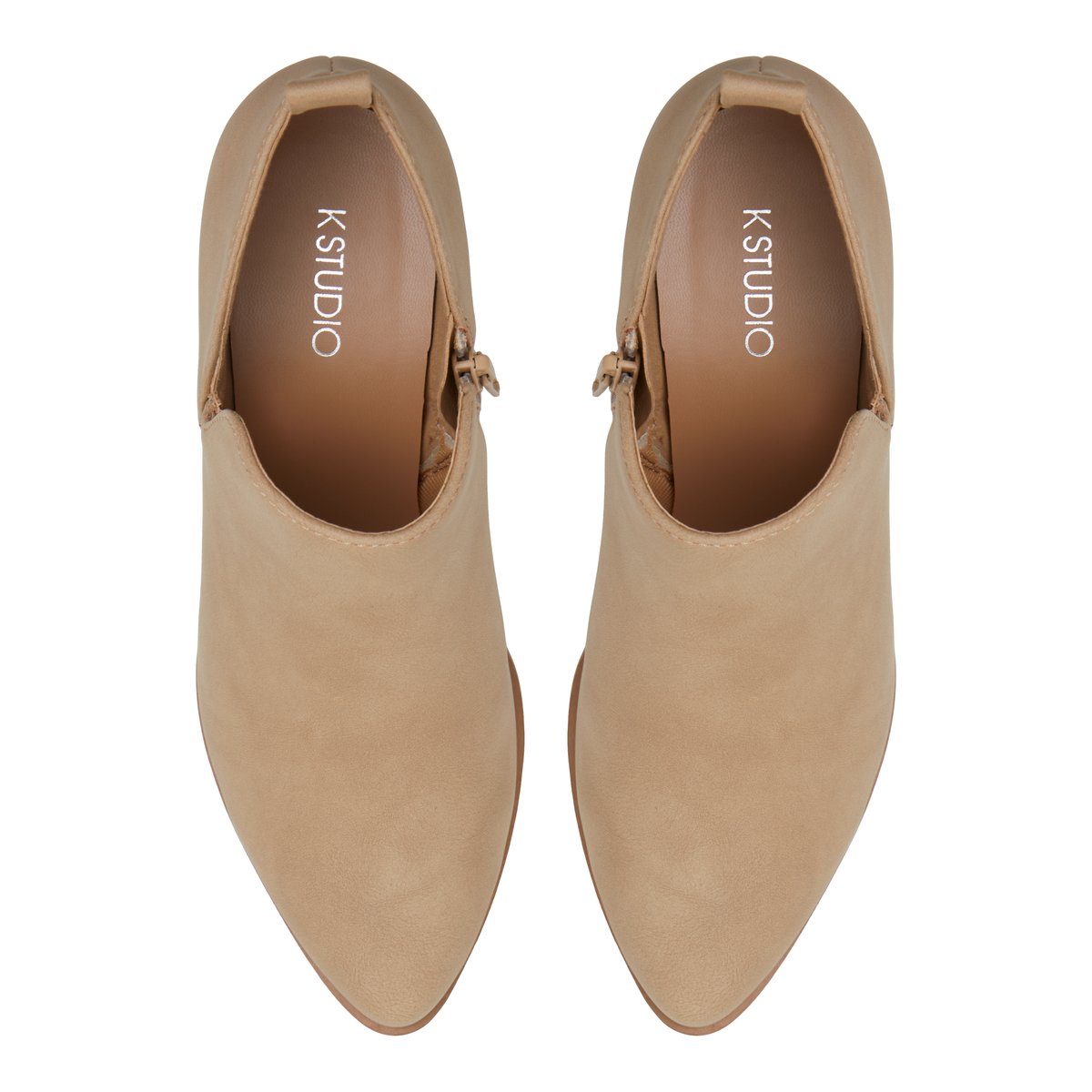 K STUDIO-Pranak-Bottines Habillées - Talon bloc - Beige