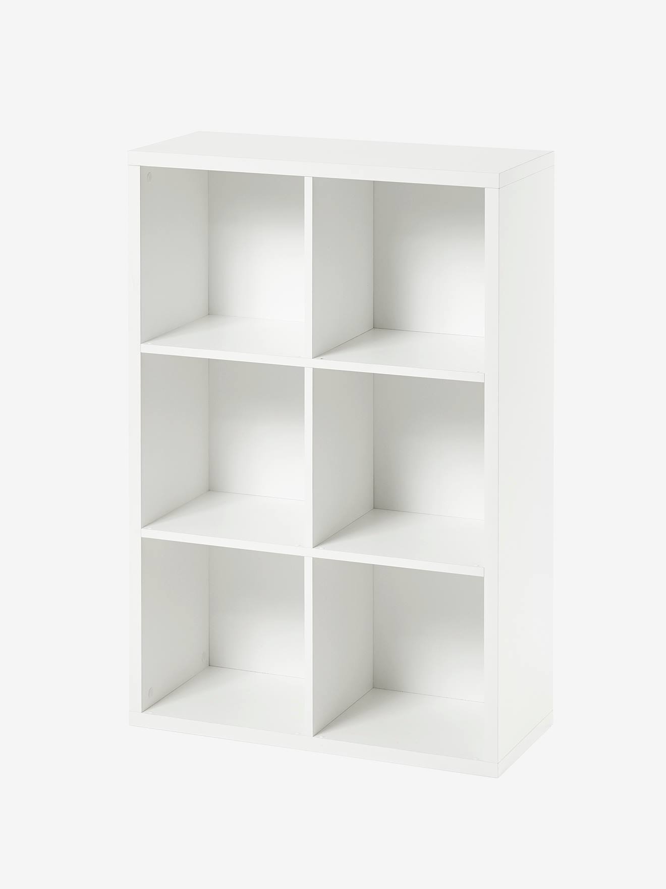 Armário para 6 caixas, branco claro, liso