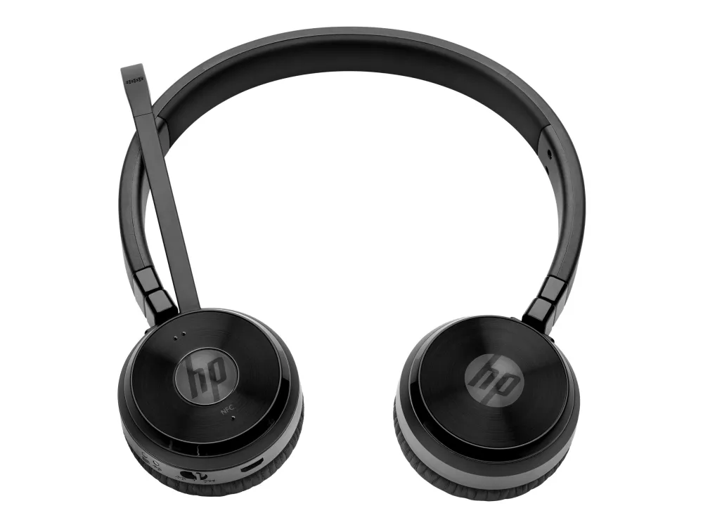 HP UC Wireless Duo - Headset - på øret - Bluetooth - trådløs - NFC