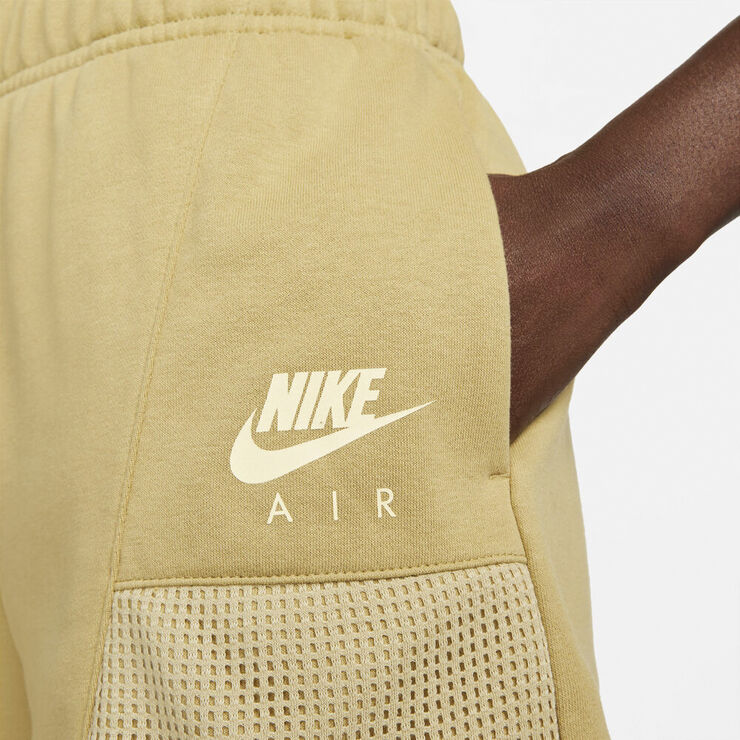 Nike Air Fleece Easy Shorts Gul