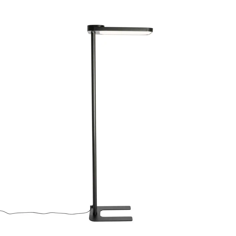 Qazqa professional vloerlampen guzo zwart geïntegreerde led