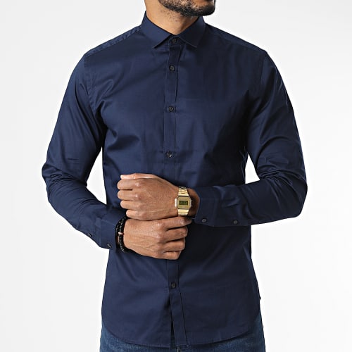 Chemise A Manches Longues Blacardiff Bleu Marine