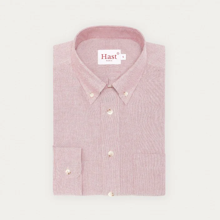 Burgundy Oxford shirt