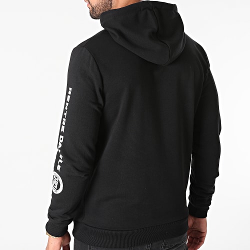 Sweat Capuche Rentre Dans Le Cercle Noir Blanc