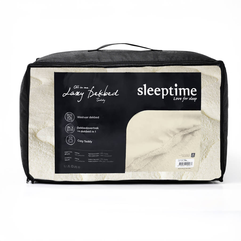 Geweldig dekbedteddy lazy dekbed ecru
