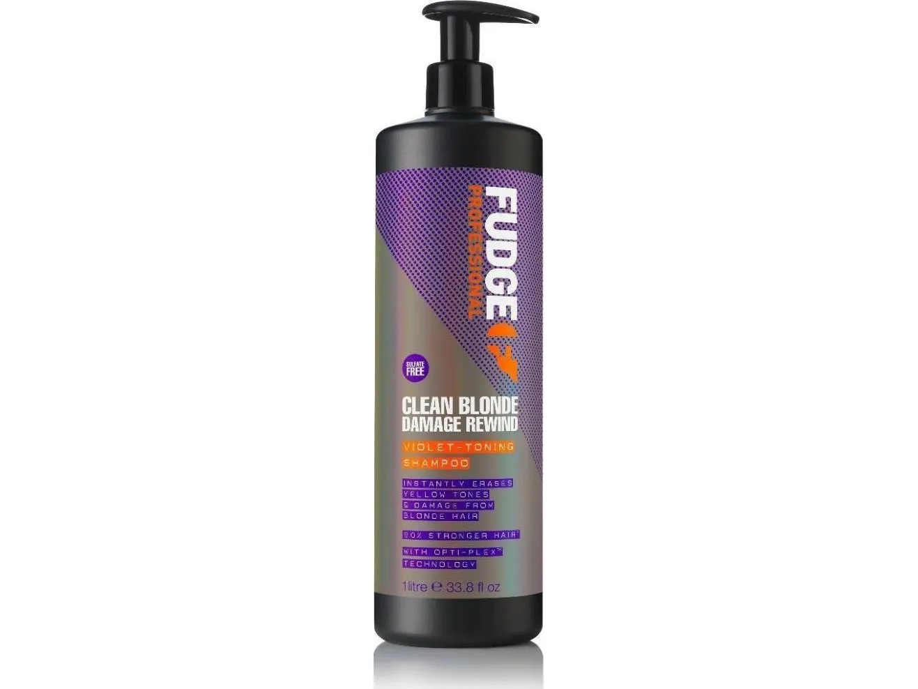 Fudge Professional Clean Blonde Damage Rewind Violet-Toning Shampoo 1000 ml
