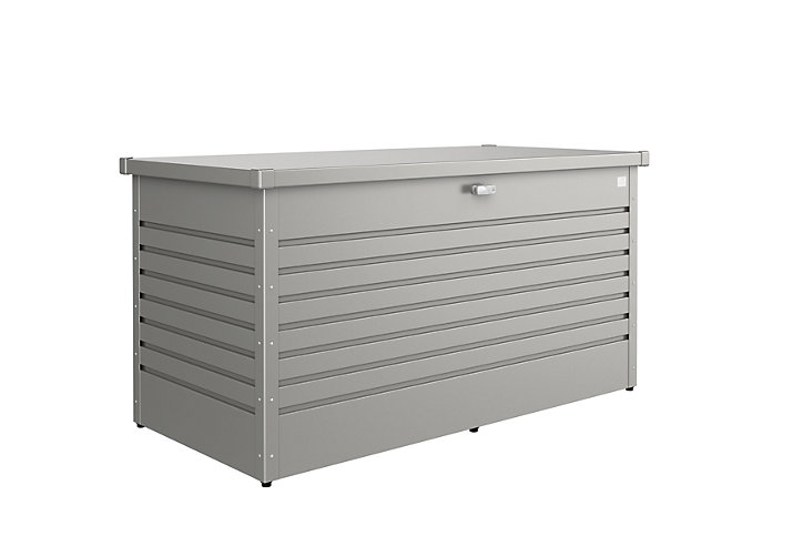 Coffre de jardin métal Biohort gris quartz 830L