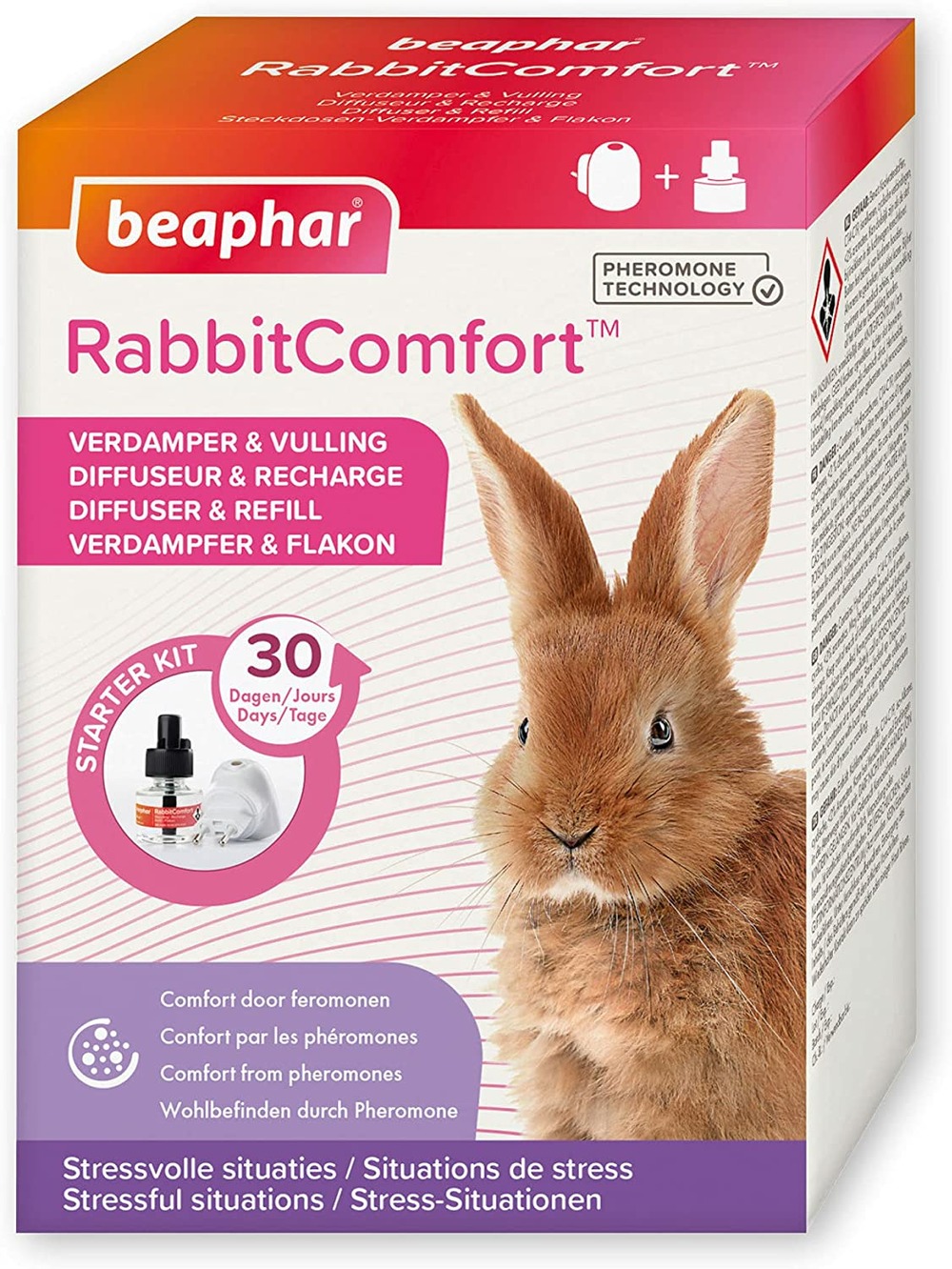 Diffuseur électrique beapahar rabbitcomfort rongeur 1 prise + 1 recharge 48 ml