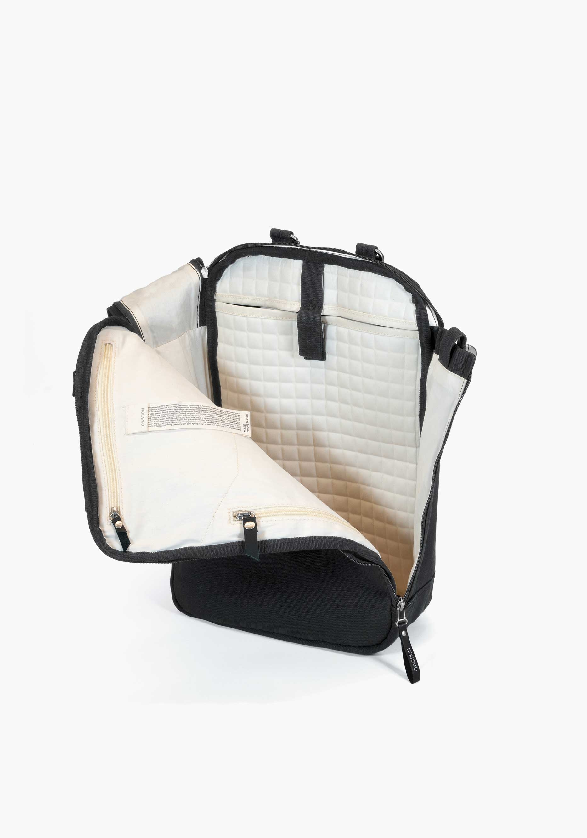 Qwstion Rucksack Bananatex Daypack Black