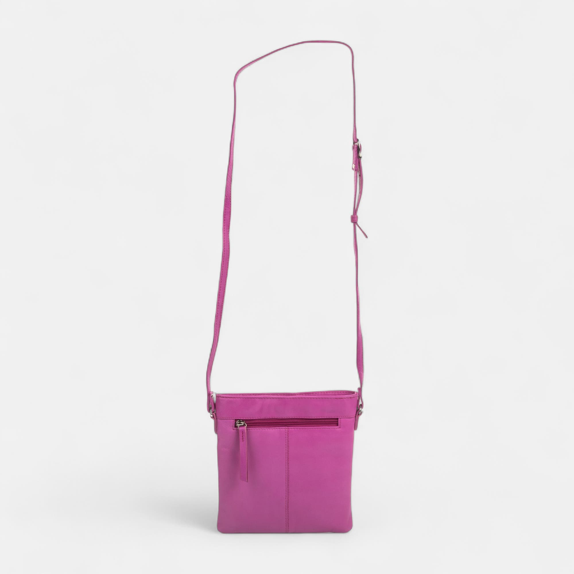 Sac bandoulière en cuir rose