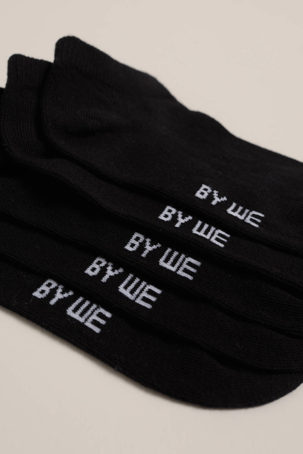 WE Fashion enkelsokken - set van 5 zwart