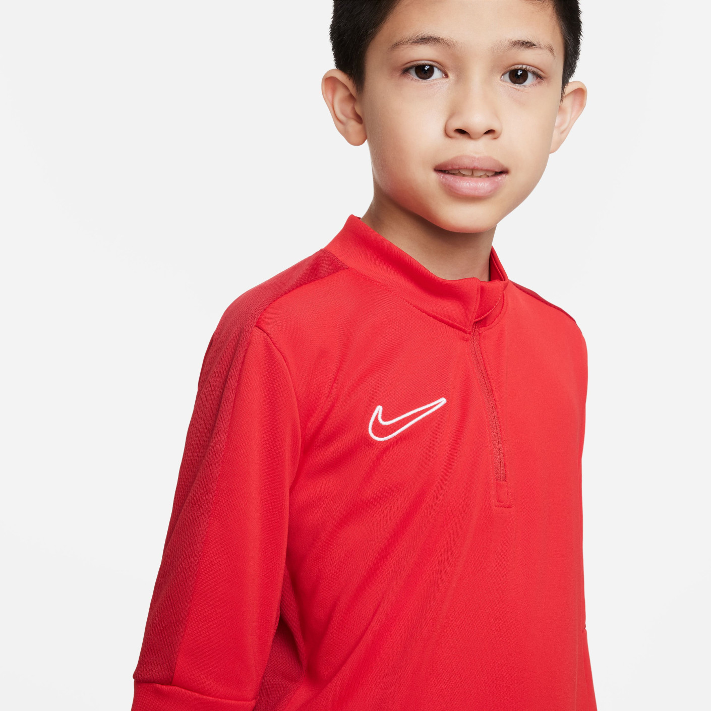 Nike Dri-FIT Academy 23 Trainingstrui 1/4-Zip Kids Rood Wit