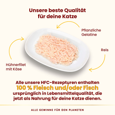 Almo Nature HFC Jelly Hühnerfilet & Käse 55g