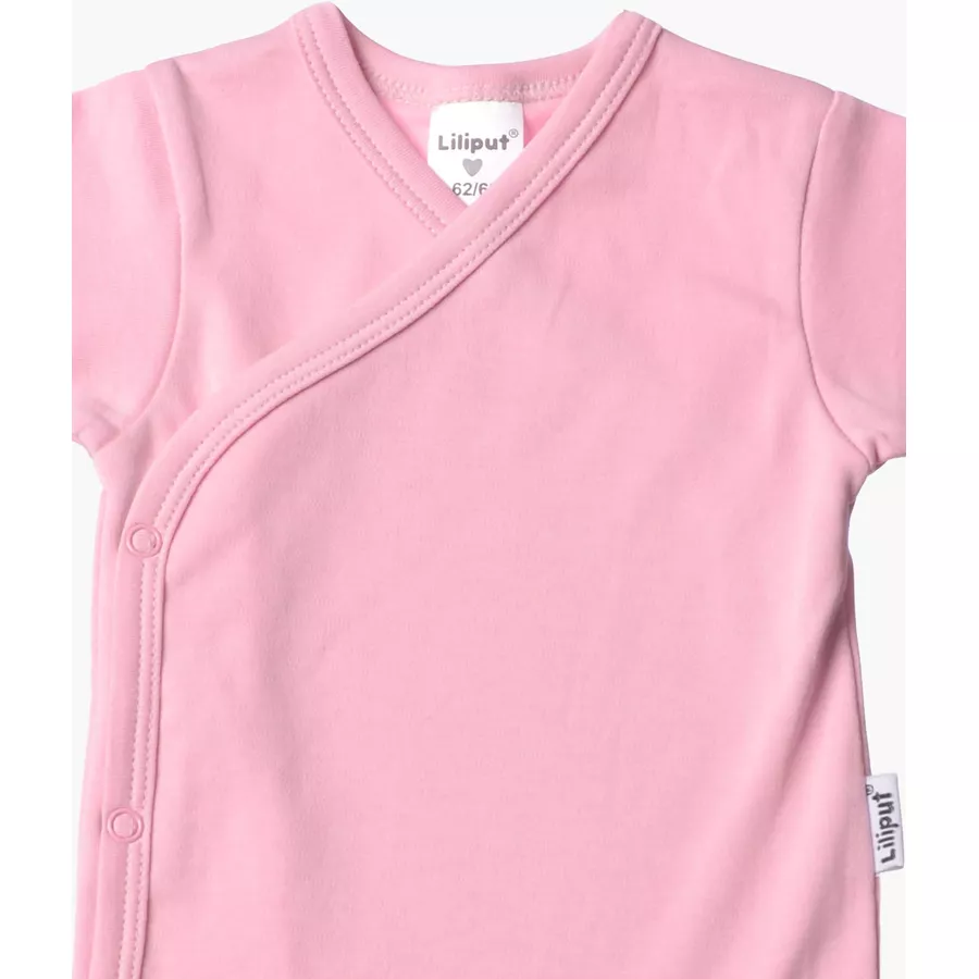 Liliput 2er-Pack Kurzarm-Wickelbody Nature Baby weißrosa