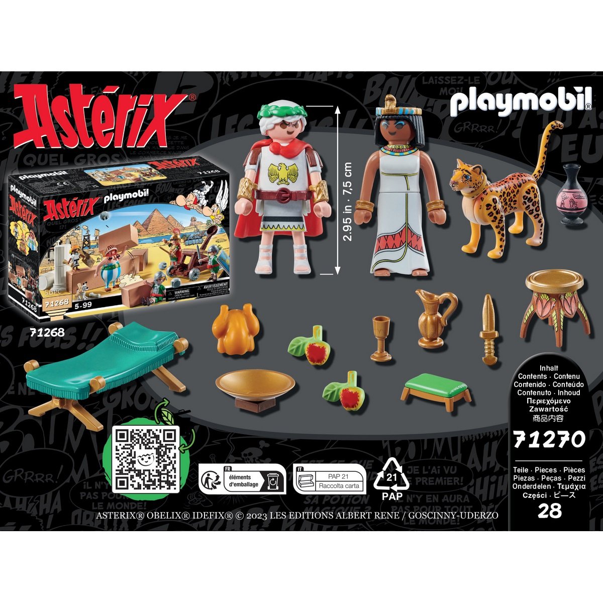 César et Cléopâtre Playmobil Astérix 71270