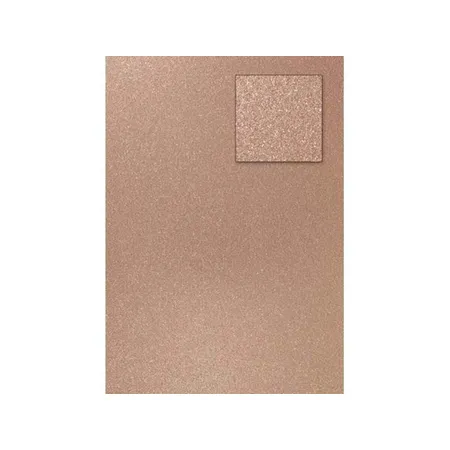 Knorr Prandell Glitterkarton dunkelkupfer, A4, 360g/m²