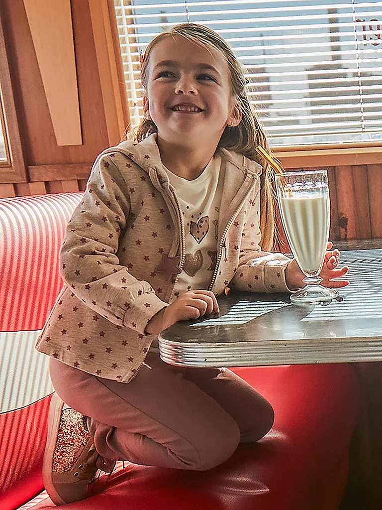 MAYORAL Mädchen Set  3-teillig Sweatjacke, Langarmshirt und Jogginghose rosa