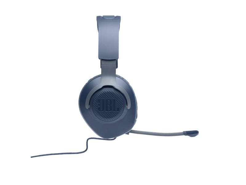 JBL Headset Quantum 100 Blau Kabelgebundenes Over-Ear-Gaming-Headset mit abnehmbarem Mikro