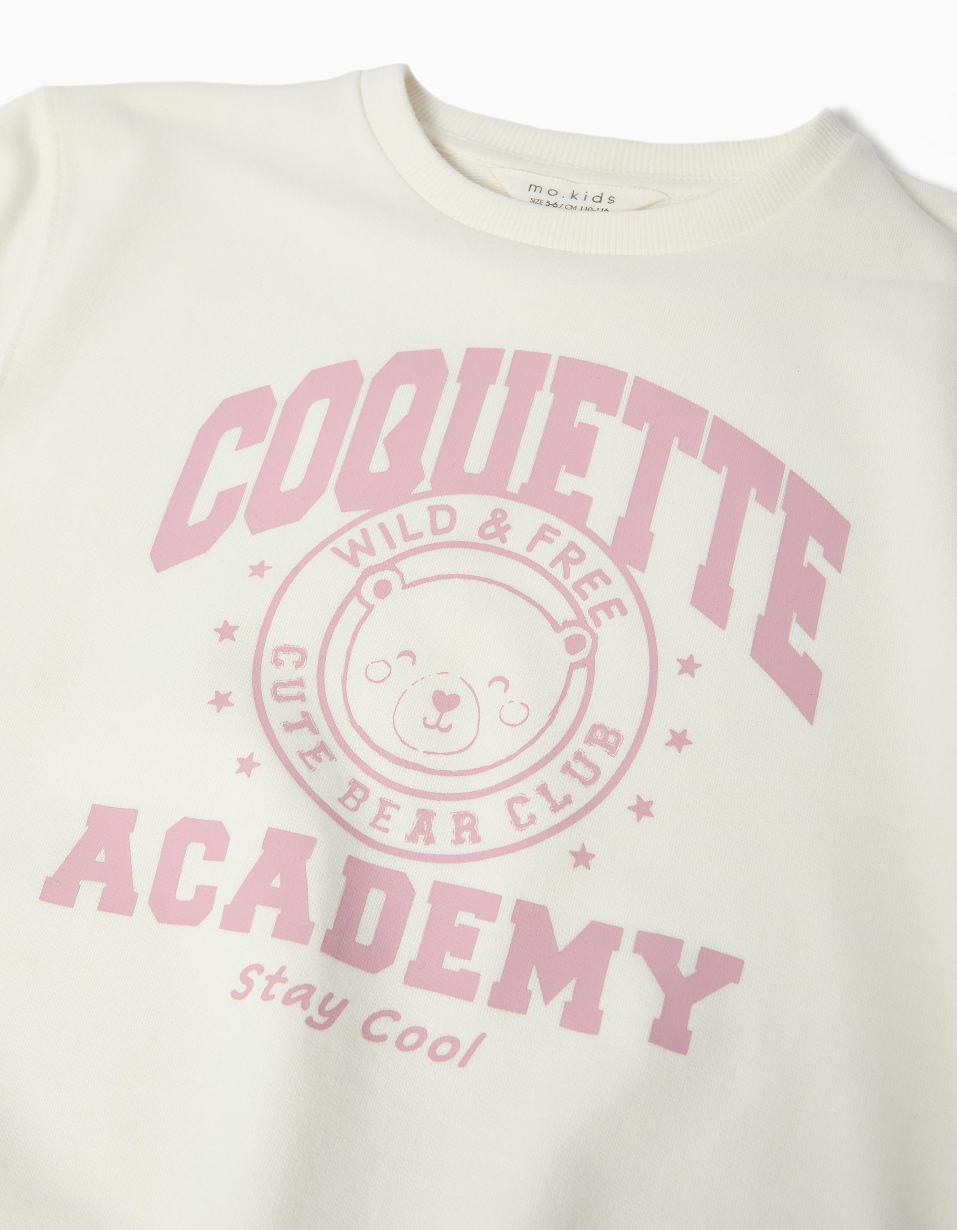Conjunto Sweatshirt e Leggings, Menina, Branco