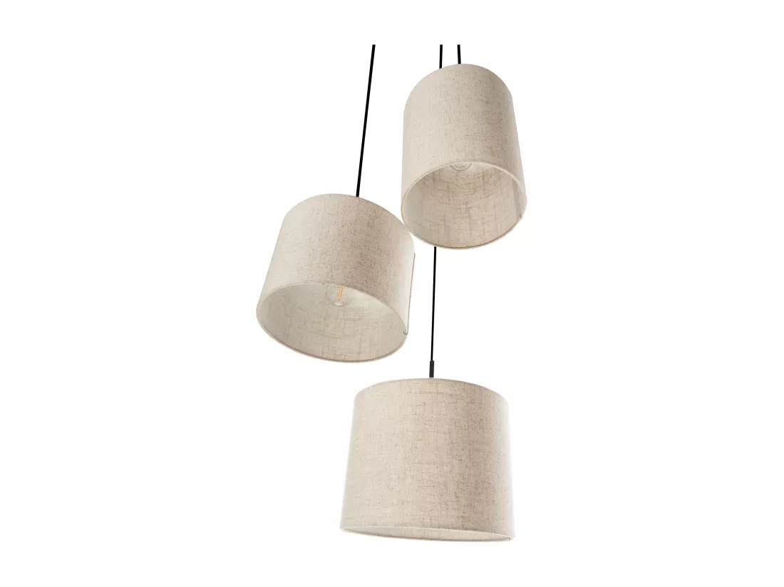 Lampe suspension PARGUAZA Lin Beige clair