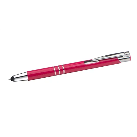 Livepac Office Touchpen Kugelschreiber aus Metall / Farbe: fuchsienrot